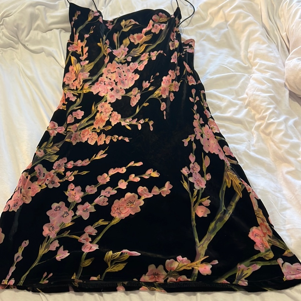Adorable Satin Cowl Neck Mini Dress